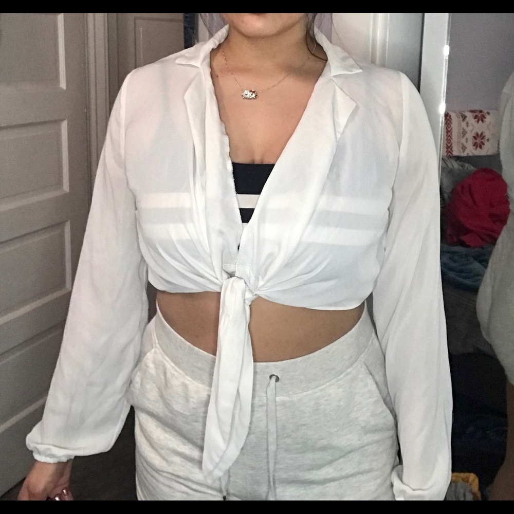 Sheer crop top